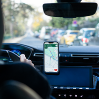 Fijación robusta y segura del soporte para coche Shapeheart, orientación vertical u horizontal del teléfono para una vista óptima del GPS