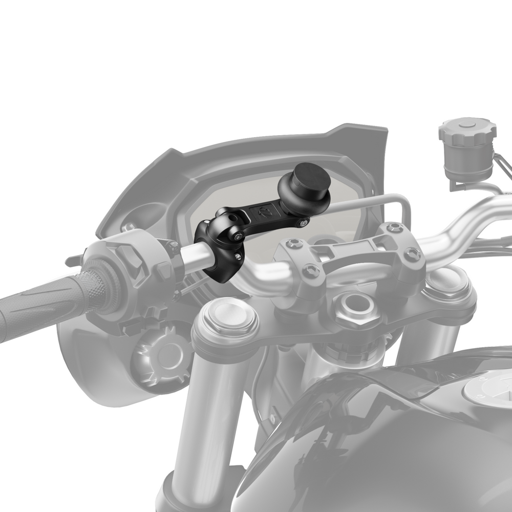 Fijación antivibración en soporte moto Pro Boost para manillar de moto. Protege de las vibraciones de la carretera y del motor