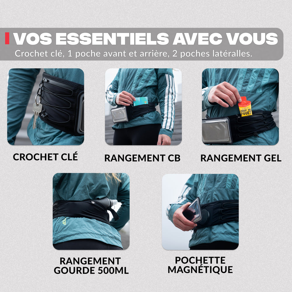 Los accesorios esenciales incluidos – Cinturón deportivo magnético Shapeheart