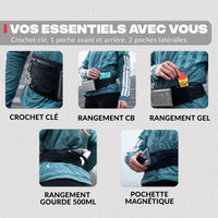 Los accesorios esenciales incluidos – Cinturón deportivo magnético Shapeheart