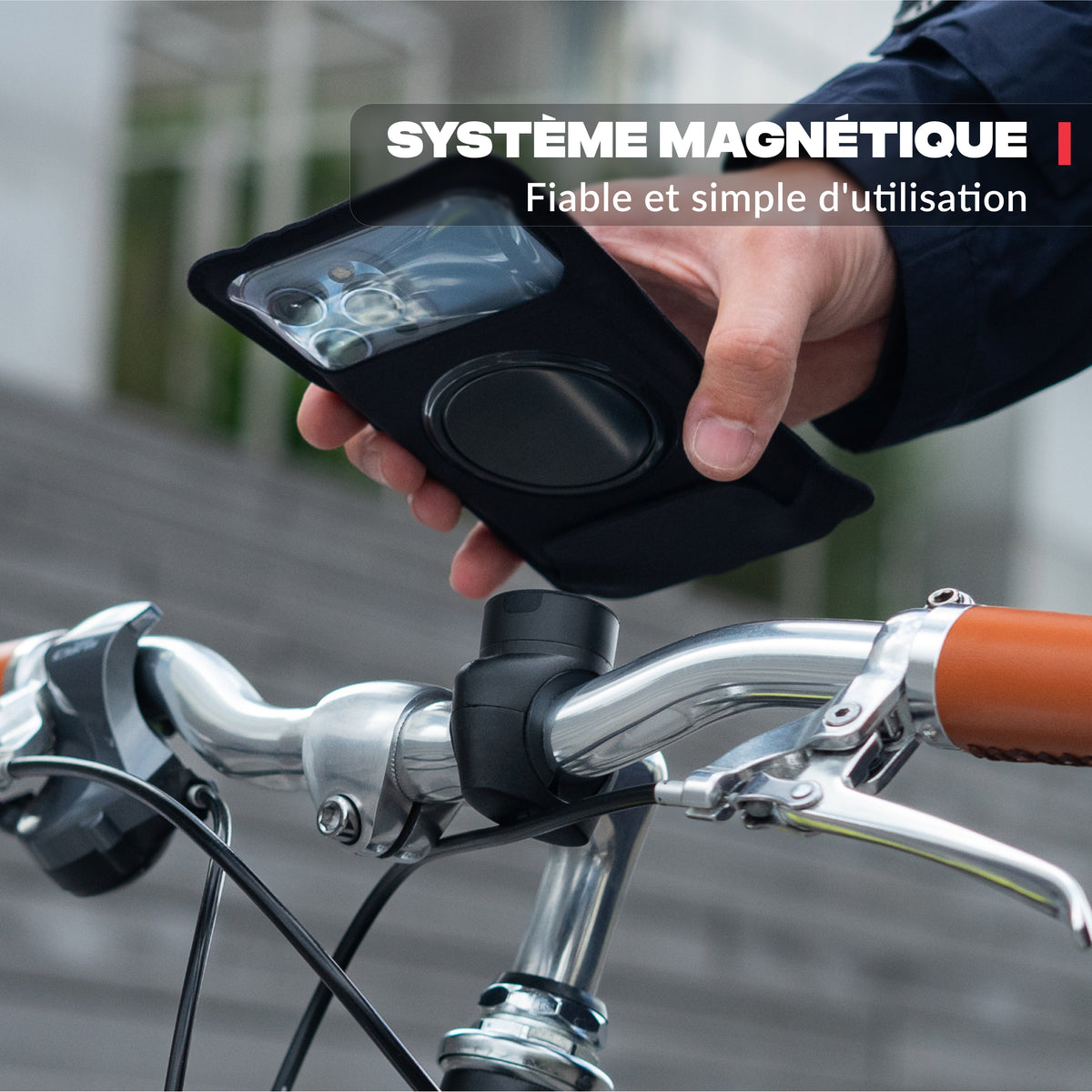 Vista principal del producto – Soporte de teléfono para bicicleta PRO Shapeheart