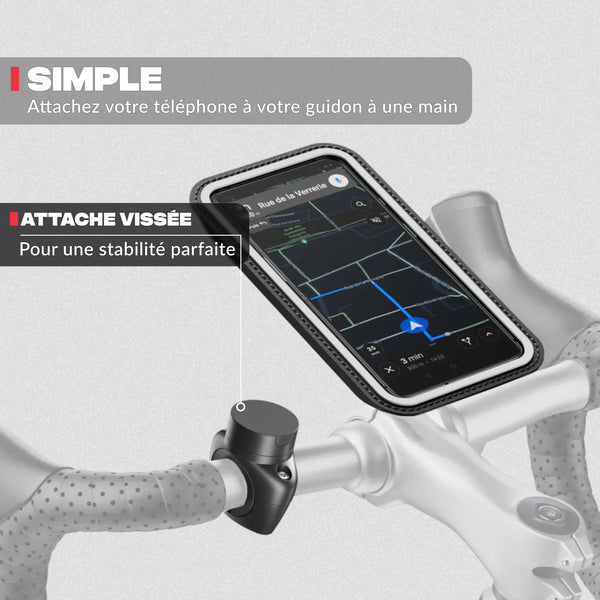 Segunda vista del producto – Soporte de teléfono para bicicleta PRO Shapeheart