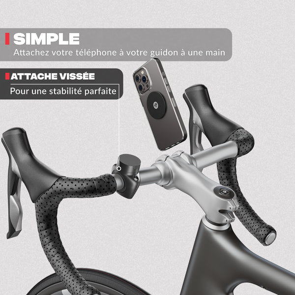 Segunda vista del producto – Soporte de teléfono para bicicleta PRO Shapeheart
