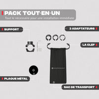 Contenido del pack – Soporte de teléfono para bicicleta PRO Shapeheart