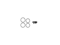 Contenido del embalaje Shapeheart - soporte magnético para luz. Vista completa del contenido del pack incluyendo el soporte magnético y sus componentes esenciales.