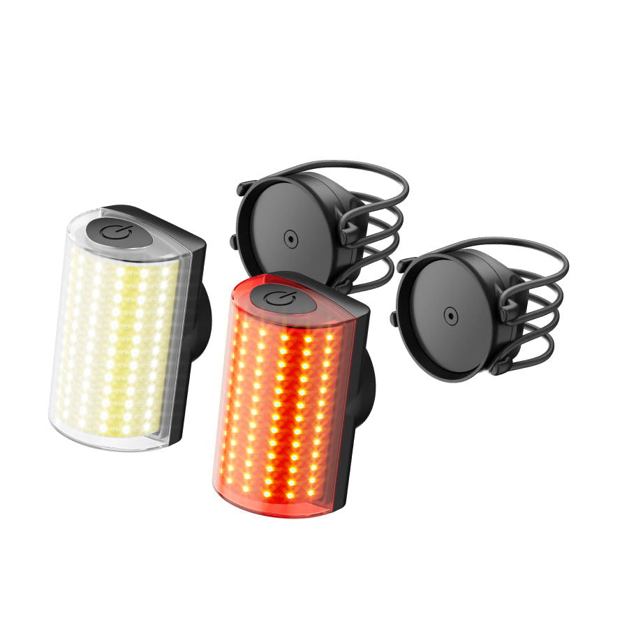 Vista principal del producto – Luces panorámicas magnéticas delantera y trasera Shapeheart