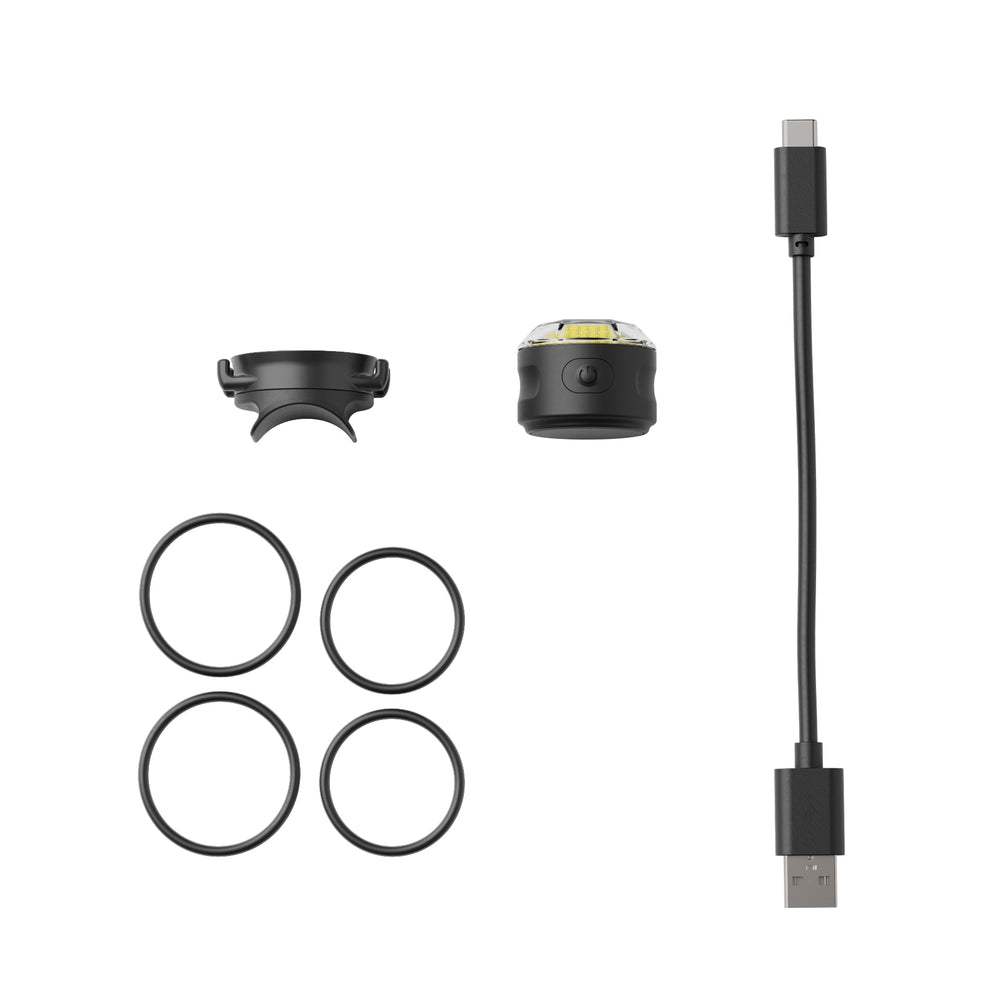 Contenido del pack – Mini luz magnética delantera Shapeheart