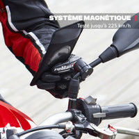 Vista principal del producto – Soporte de teléfono para retrovisor de scooter y moto Shapeheart