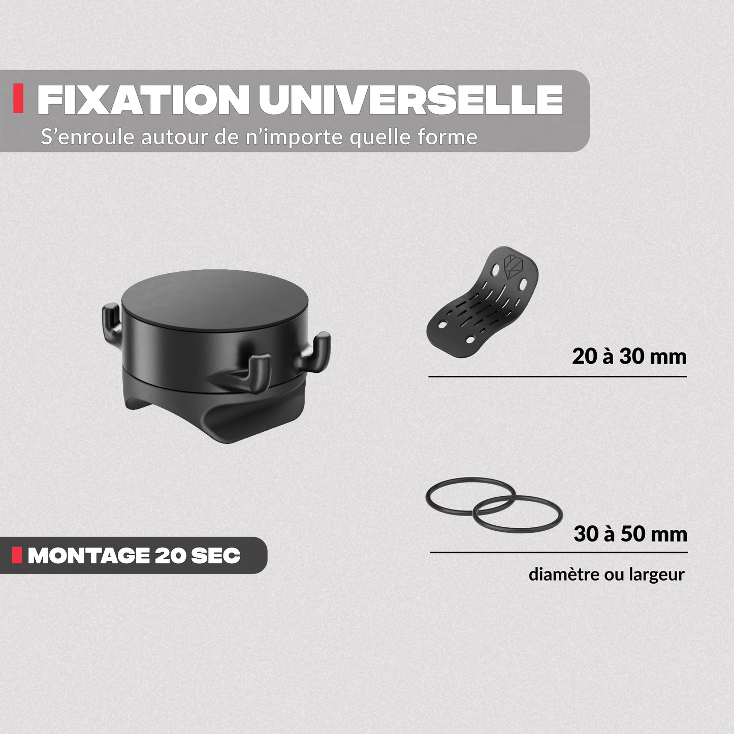Adaptabilidad en diferentes soportes – Soporte de teléfono para moto Shapeheart