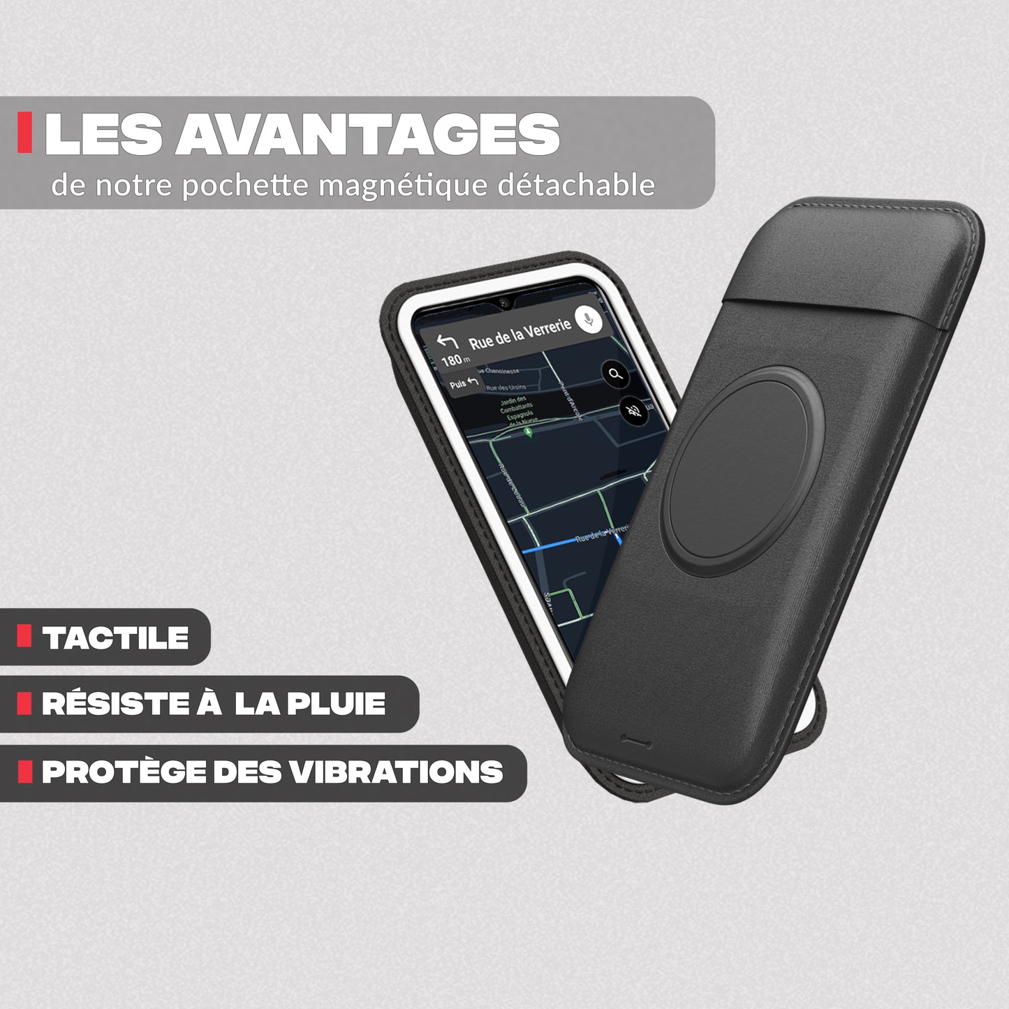 Ventajas de la funda táctil – Soporte de teléfono para moto Shapeheart