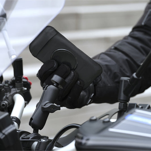 Soporte de rótula tipo RAM para espejo retrovisor – Soporte de teléfono para moto Bola/Esfera tipo RAM Shapeheart