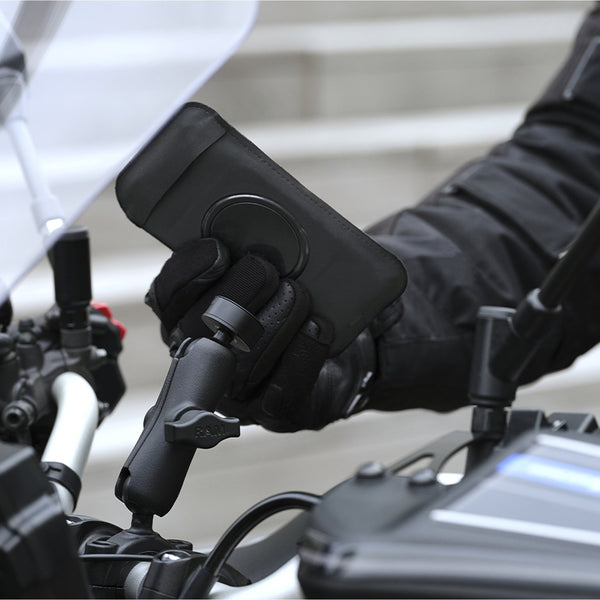 Soporte de rótula tipo RAM para espejo retrovisor – Soporte de teléfono para moto Bola/Esfera tipo RAM Shapeheart