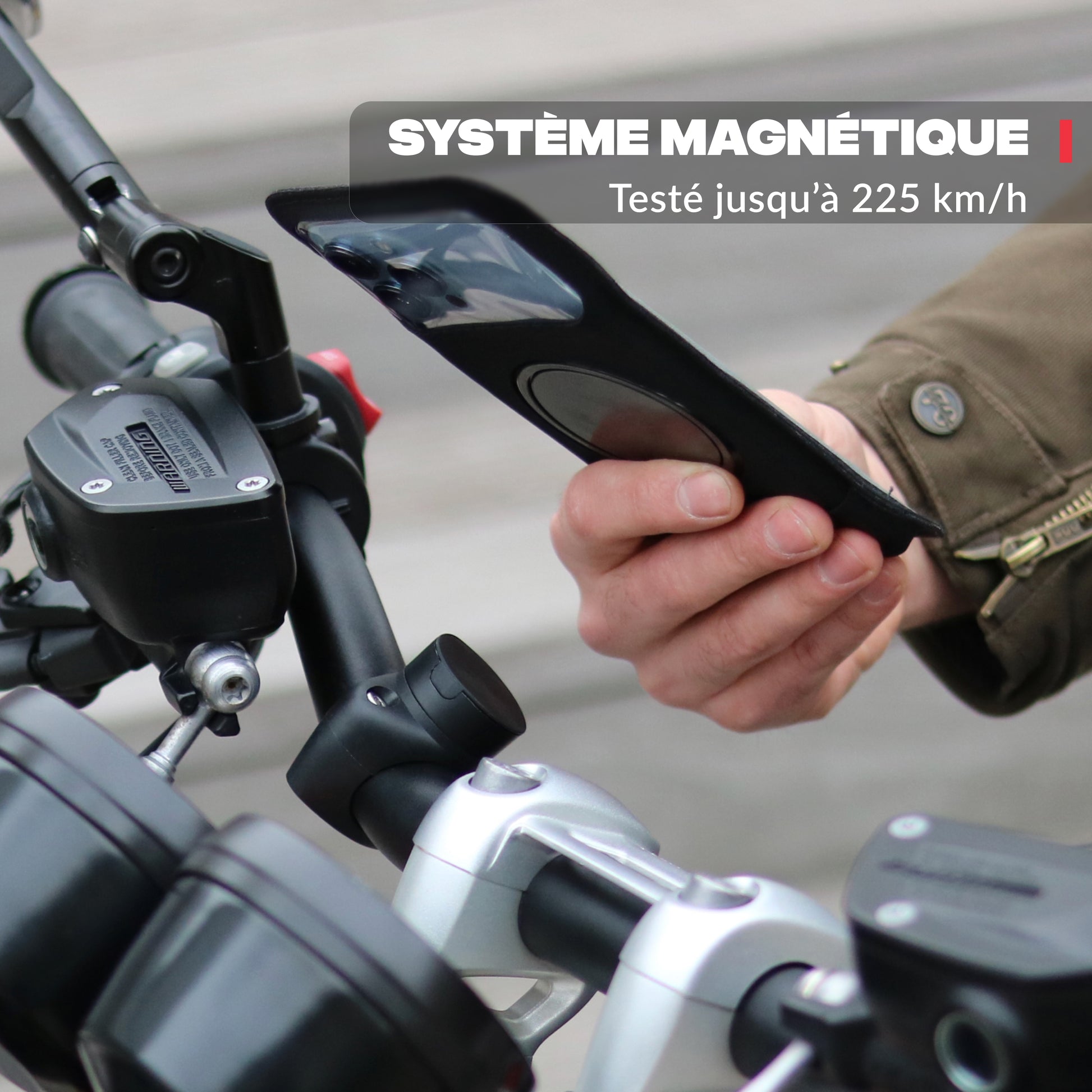 Vista principal del producto – Soporte de teléfono para moto PRO Shapeheart