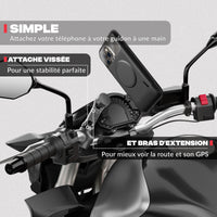 Segunda vista del producto – Soporte de teléfono para moto PRO BOOST Shapeheart