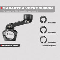 Adaptabilidad en diferentes soportes – Soporte de teléfono para moto PRO BOOST Shapeheart