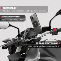 Segunda vista del producto – Soporte de teléfono para moto PRO BOOST Shapeheart