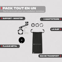 Contenido del pack – Soporte de teléfono para moto PRO BOOST Shapeheart