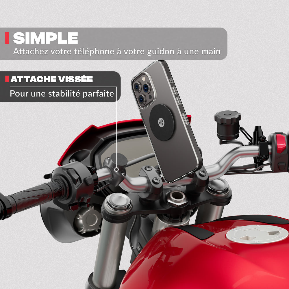 Segunda vista del producto – Soporte de teléfono para moto PRO Shapeheart