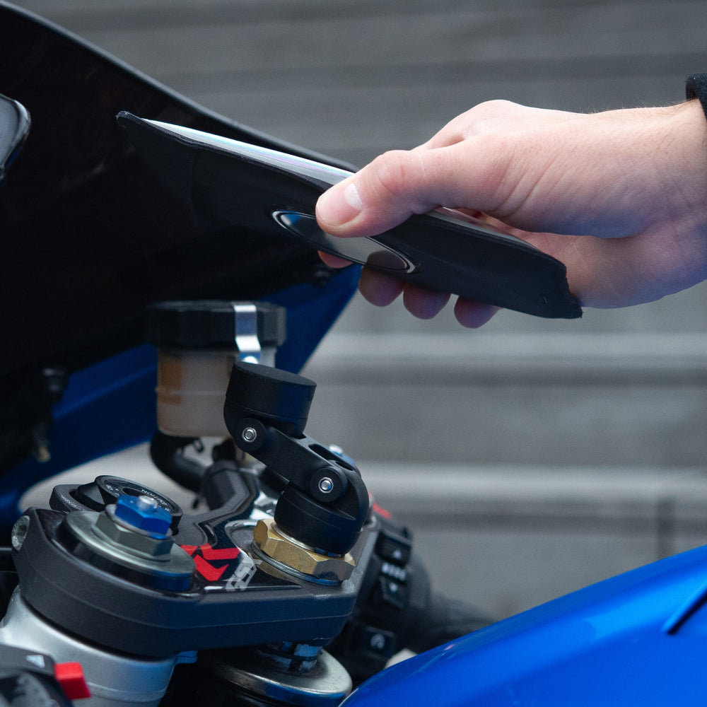 Soporte magnético para semimanillar de moto – Mini Booster Shapeheart