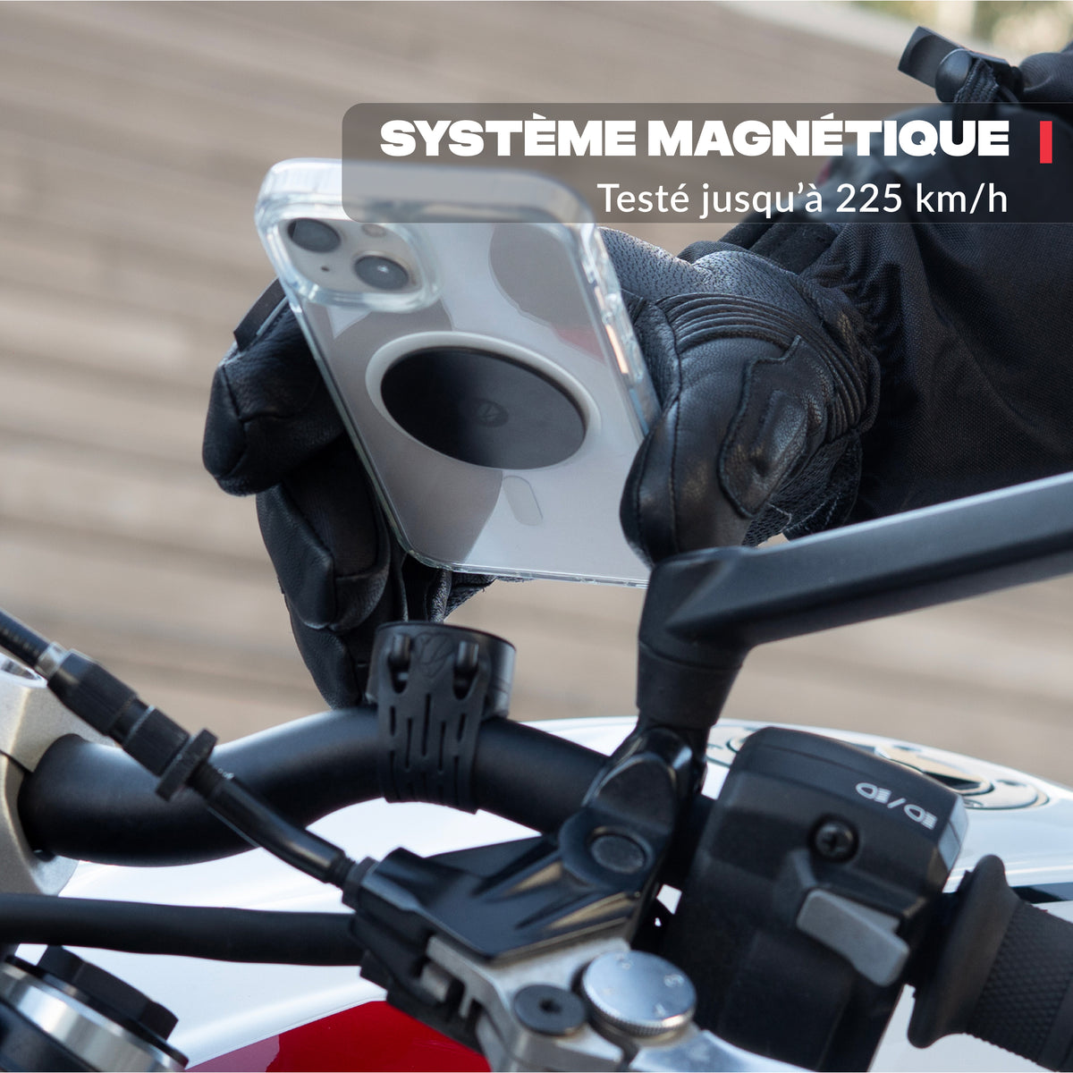 Vista principal del producto – Soporte de teléfono para moto Shapeheart