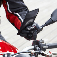 Soporte de teléfono para espejo retrovisor de scooter y moto. Versión atornillada, vendido con funda magnética.