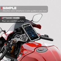 Segunda vista del producto – Soporte de teléfono para semimanillar de moto Shapeheart