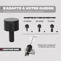 Adaptabilidad en diferentes soportes – Soporte de teléfono para semimanillar de moto Shapeheart