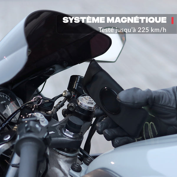 Vista principal del producto – Soporte de teléfono para semimanillar de moto Shapeheart