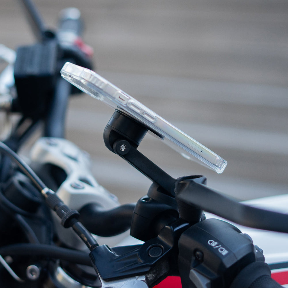 Placa metálica y funda táctil – Soporte de teléfono para moto PRO BOOST Shapeheart