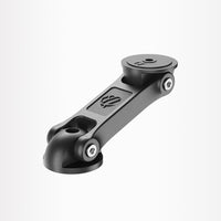 Soporte Booster 360° Shapeheart, diseño elegante y práctico para manillar de moto.