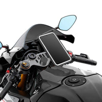 La funda es compatible con todos los soportes de moto Shapeheart. Absorbe el 50% de las vibraciones