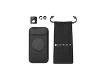 El soporte de retrovisor PRO Shapeheart dispone de dos adaptadores de silicona para adaptarse a todos los diámetros de retrovisor de 8 a 17 mm.